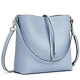 WESTBRONCO Women Handbags Faux Leather Designer Shoulder Tote Purse Casual Hobo Crossbody Bucket Bags