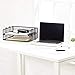 Amazon Basics Two-Tier Stackable File Paper Tray Desk Organizer