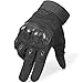 WTACTFUL Touch Screen Military Rubber Hard Knuckle Tactical Gloves Full Finger Airsoft Paintball Outdoor Army Gear Sports Cycling Motorcycle Riding Shooting Hunting Size Medium Black