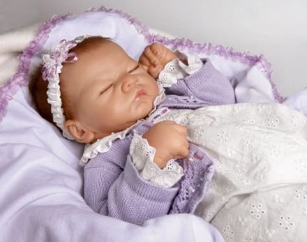 Linda Webb's Sweet Dreams Emily Doll: So Truly Real Breathing Movement Baby Doll - 22" by Ashton Drake