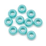 Darice Pony Beads, 6 by 9mm, Turquoise, 720-Pack