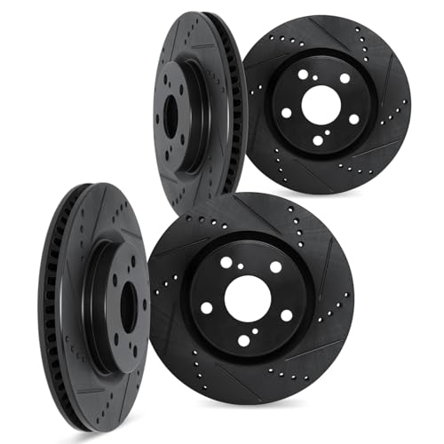 Dynamic Friction Company Front and Rear Brake Rotors Fits 1989 Chrysler Daytona…