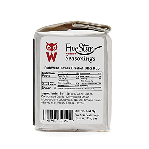 Texas Style Brisket BBQ Rub by RubWise BBQ Rub & Spices for Smoking