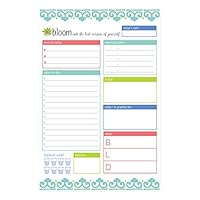 bloom daily planners Planning System Tear Off To Do Pad - Teal Daily Planner To Do Pad 6" x 9"