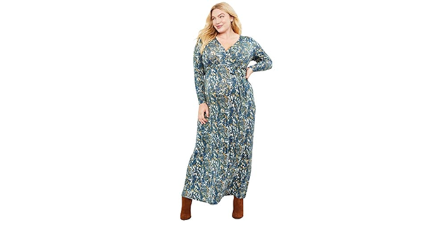 jessica simpson ruffled maternity maxi dress