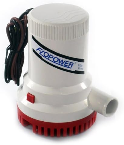 FL-2000-01 Boat Bilge Pump White / Red 2000GPH 12V 29MM Marine Chandlery New