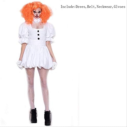 PFGQ Costume for halloween Cosplay Costume Adult Costume Women Sexy Clown Costume For Halloween Outfit Suit XL only cloth