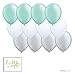 Andaz Press 11-inch Latex Balloon Trio Party Kit with Gold Cards & Gifts Sign, Mint Green, White, Silver Gray, 12-pk, Twinkle Twinkle Little Star Baby Shower Decorations primary