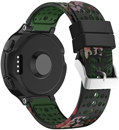 Compatible Garmin Forerunner 235 Strap, Soft Silicone Replacement Special camouflage design Bracelet Watch Band Strap for Garmin Forerunner 235/230/630/220/620/735 GPS Running Watch, including Tools