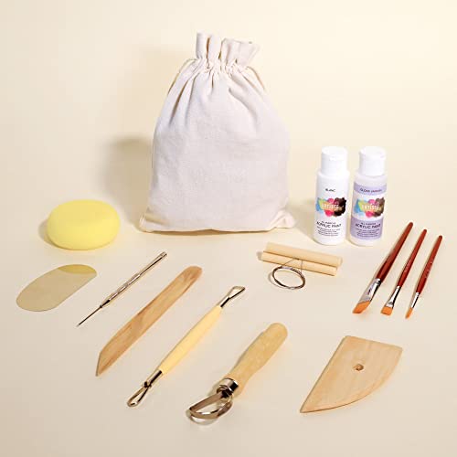 Noah DIY Pottery Kit For Beginners Craft Kit Includes Air Dry Clay