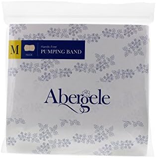 Abergele Hands Free Pumping Band Strapless Breast Pump Bra Nursing and Expression Bustier 100% Cotton with Three Position Hook and Eye Closure (Nude, Small)