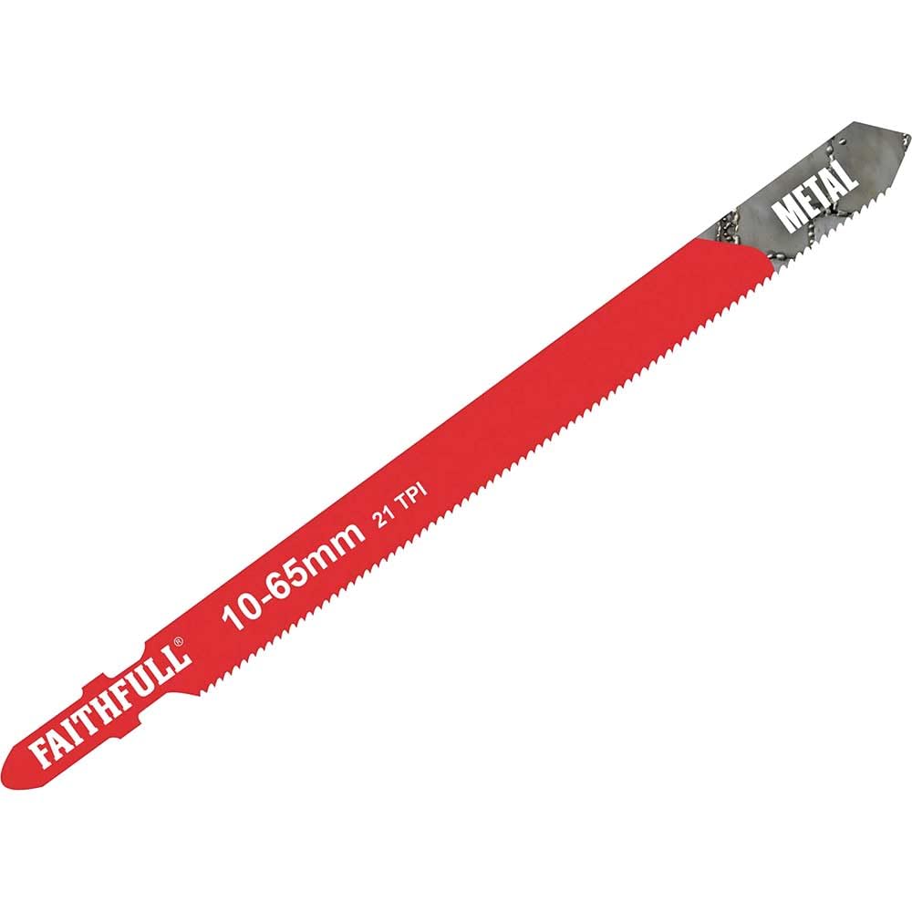 Faithfull JBT318A Jigsaw Blades - Metal (Pack of 5)