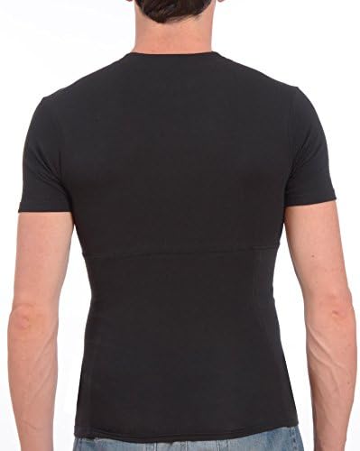 Powerbody Men's Instaslim Shapewear Compression Sculpting Crew Neck T-Shirts