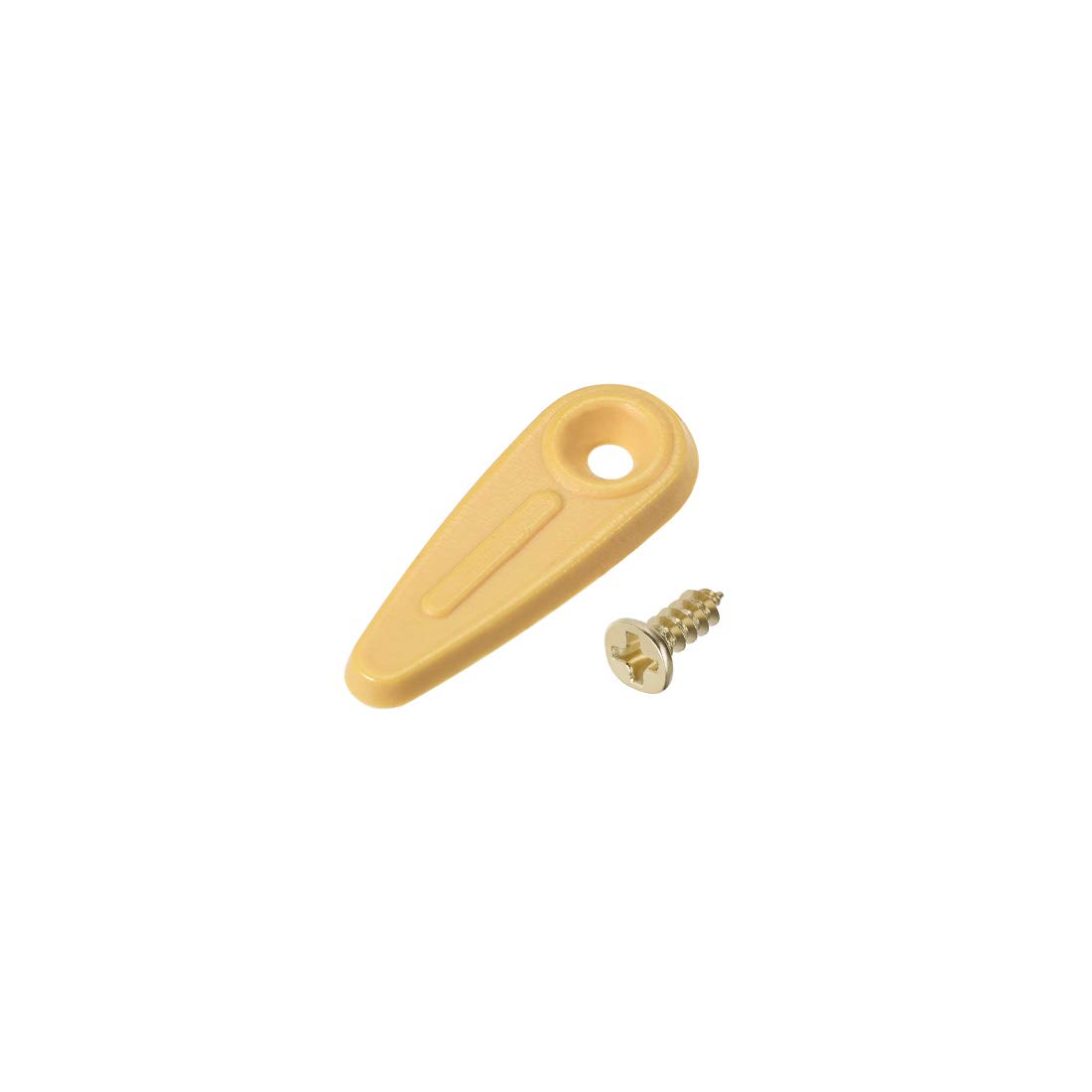 sourcing map Frame Turn Button, 3/4" Plastic Indicator Shape with Screws for Hanging Pictures, Photos, Drawings and Posters, 30 Pcs (Yellow)