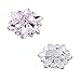 ELEGANTPARK AJ Shoes Dress Hat Accessories Fashion Rhinestones Crystal Shoe Clips 2 Pcs Pink