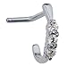 FreshTrends Triple Sparkle Stainless Steel L-Shape Nose Ring Curve