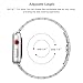 SWEES Stainless Steel Metal Bands Compatible with iWatch 42mm 44mm Series 6 Series 5 Series 4, Series 3, Series 2, Replacement Ultra Thin Slim Link with Metal Clasp, Silver
