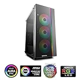 DeepCool ATX Mid Tower 3pcs Add-RGB Cooling Fan pre-Install/Support E-ATX MB Cases MATREXX 55 ADD-RGB 3F