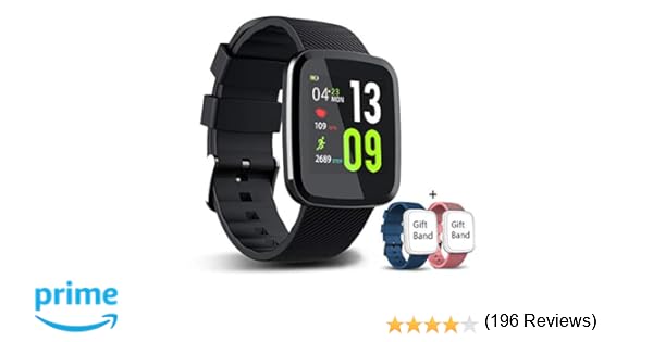 EUMI Smartwatch, Reloj Inteligente con IP67, Pulsera Actividad Inteligente Batería 10-15 días 1.3 a Color 8 modalidades de Deporte Cronómetro ...