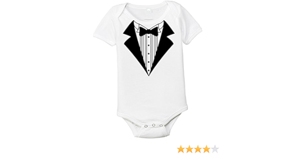 Tuxedo onesies for babies Clearance