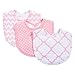 Trend Lab 3 Pack Bib Set, Pink Sky
