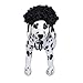 WeeH Wigs for Dogs Cats Costume Accessories Cosplay Pet Hair Funny Halloween Costumes for Large Medium Small Pets Red Wig (Black)