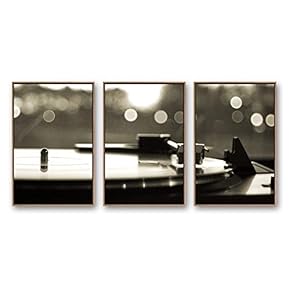 Framed Canvas Wall Art for Living Room, Bedroom Microphone Canvas Prints for Modern Home Decoration Ready to Hang - 16"x24"x3 Panels