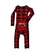 Plaid Bear Cheeks Flapjacks Baby Flapjack Onsie Pajamas by LazyOne | Adult Kid Infant Dog Family Matching Pajamas (12 MO)