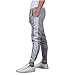 Mooncolour Men's Casual Slim Fit Jogging Harem Pants (Gray  M) Gray Medium