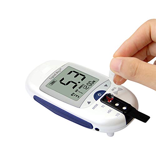 DZWJ Blood Cholesterol and Glucose Test Kit Digital Meter 10 Total Cholesterol Strips Included - Thumbnail 6