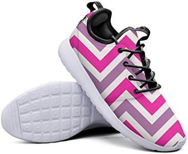 YYuuijk Stripes Colorful Background Printing Women's Sneakers Shoes Casual Cute Comfortable Trendy Hip Hop Retro Retro Vintage Popular Mesh Lightweight Sneaker