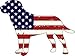 WickedGoodz American Flag Labrador Retriever Vinyl Decal - Patriotic Bumper Sticker - Lab Dog Pet Owner Sticker