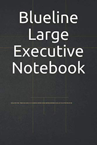 Blueline Large Executive Notebook: Dot-Grid Eco-Friendly Notebook - Midnight Blue Cover, Executive Size (6" x 9"), Hardbound Cover, Ruled Sheets (110 ... to Write In for Men & Women, Thick Paper