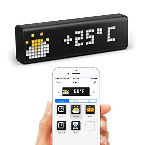 LaMetric LM 37X8 Stationary Wi-Fi Clock with Apps