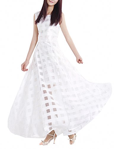 Afibi Womens Slim Beach Dress Casual Party Long Maxi