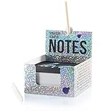 Holographic Scratch Off Mini Notes + 2 Stylus Pens Kit: 150 Sheets of Holographic Scratch Paper for Kids Arts and Crafts, Plane or Travel Toys - Cute Unique Gift Idea for Kids, Girls, Teens or Anyone!