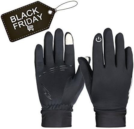 Winter Gloves, Eddis Touch Screen Gloves Thermal Gloves Driving Gloves for Men and Women and Suitable for Spring Autumn and Winter (Decent Black, L)
