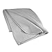 American Baby Company Fleece Blanket with Silk-Like Satin Trim, Soft, Warm & Cozy, Gray, 30