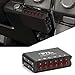 6 Switch Box Controller with 6 Panel Backlit LED Switch Box with 5 On/Off Rocker Switches and 1 Momentary Switches - A/B/C/D/E/F Control Box for Car. Truck, RV, Camper, Boat Rocker Switch Panel