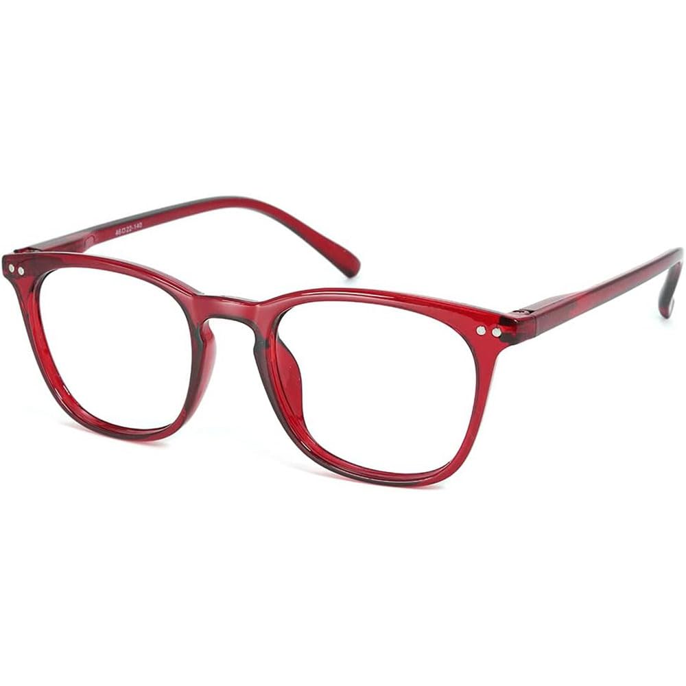 JiSoo Womens Reading Glasses 1.0, Trendy Readers Glasses Women, Lightweight Ladies Magnifying Glasses for Reading, Red — image 1