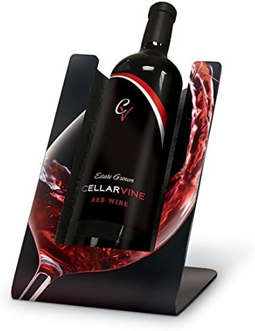 ChillaVino Wine Chiller &amp; Bottle Display | Elegantly Present Your Wine at an Optimal Serving Temperature | Includes Display Stand &amp; Premium Ice Pack (Red Wine)