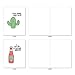 The Best Card Company - 10 Funny Assorted Blank Humor All Occasions Notecards Boxed Set 4 x 5.12 Inch w/Envelopes Cute Word Play for Men, Women (10 Designs, 1 Each) - Fun Puns M2975OCB