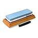 Donyer Power Whetstone Knife Sharpening Stone Kit 1000/6000 Grit Premium Knife Sharpener with Non-Slip Bamboo Base and Free Angle Guide.