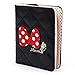 Disney Minnie Mouse Dot Ribbon Wallet Card Coin Holder Organizer for Girl Women (Black)