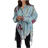 2023 Women Long Sleeve Boyfriend Button Down Shirts