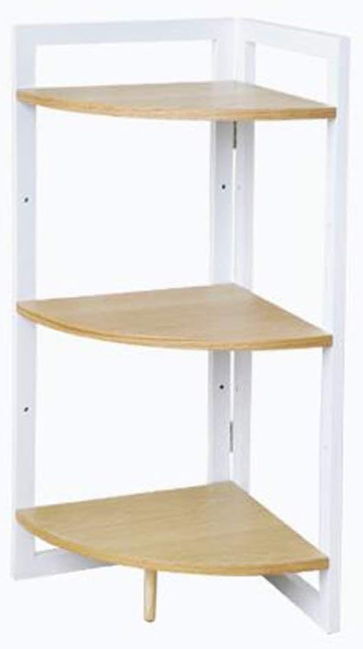 LNDDP Estante Almacenamiento Esquina Madera Soporte Piso Sala Estar