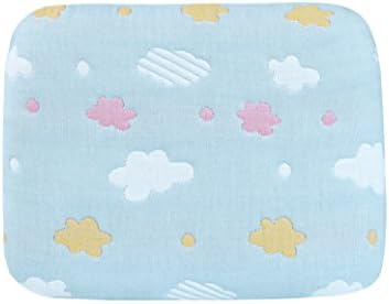 Uniside Anti-Roll Sleeping Head Fit Cradle Crib Bassinet Stroller Bed Swing with Cotton Zipper Pillowcase Soft Natural Latex Pillow for Toddler