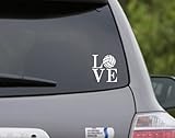 LOVE volleyball Text Vinyl Car Sticker Symbol Silhouette Keypad Track Pad Decal Laptop Skin Ipad Macbook Window Truck Motorcycle