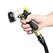 CXRCY Garden Hose Nozzle Spray Nozzle,10 Watering Patterns Metal Heave Duty Water Nozzle,High Pressure Nozzle Sprayer For Watering Plants, Cleaning, Car Wash and Showering Dog & Pets