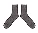 ProEtrade Mens Wool Socks Thermal Heavy Winter Thick Warm Fuzzy Socks For Cold Weather 5 Pack (Solid Color)